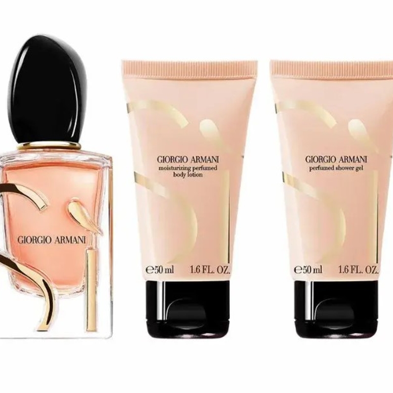 Kit Giorgio Armani Coffret Sì EDP Intense 50ml + Gel de Banho 50ml + Loção Corporal 50ml - foto 2
