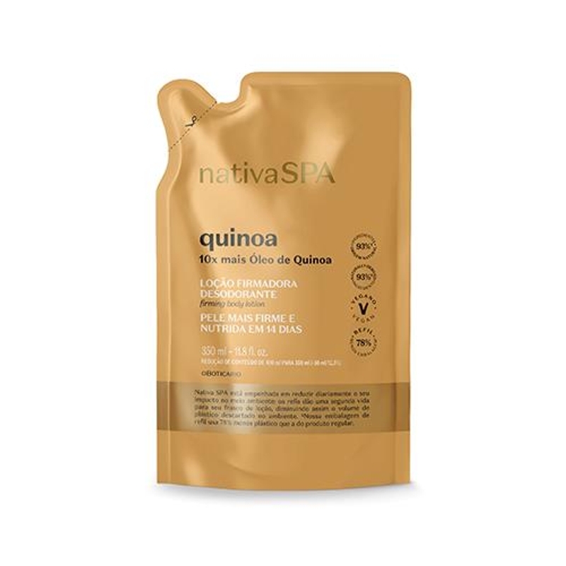 Refil Loção Firmadora Desodorante Corporal Nativa SPA Quinoa 350ml