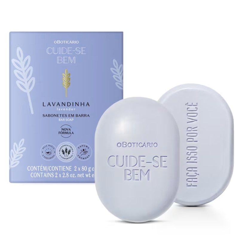 Kit Sabonetes em Barra Cuide-se Bem Lavandinha 2x80g