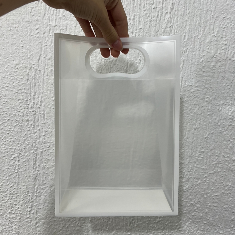 Sacola Transparente Borda Branca 26x18cm