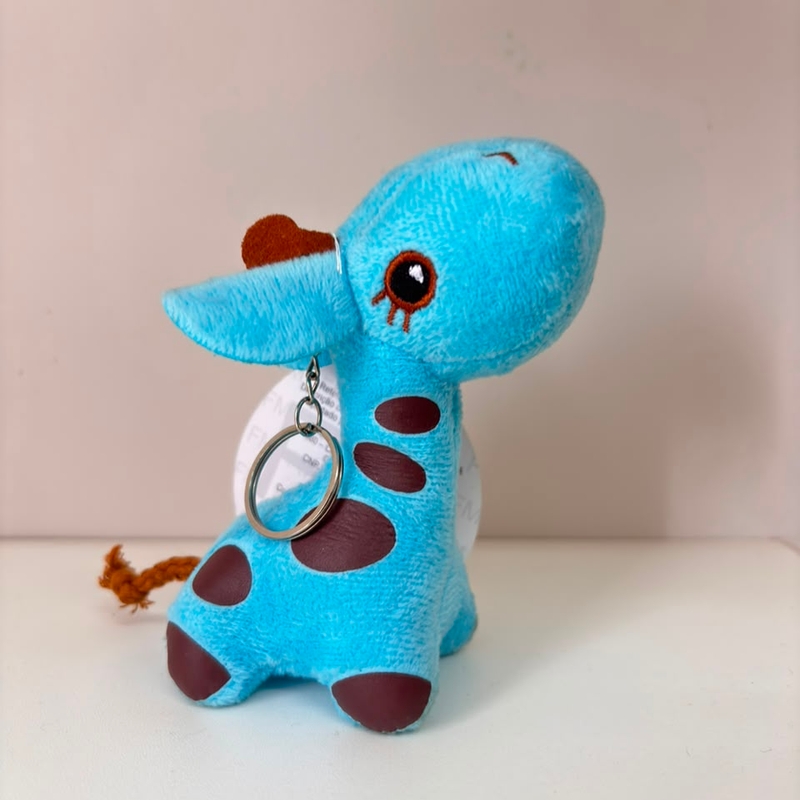Chaveiro girafa azul