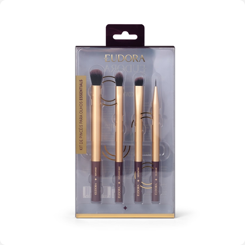 Kit De Pincéis Para Olhos Essentials Eudora - foto 4