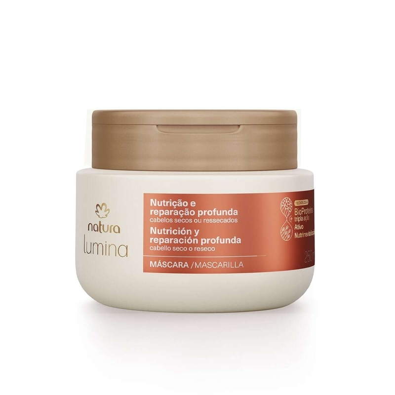 Lumina Máscara reparadora - cabelos secos ou ressecados - 250 ml