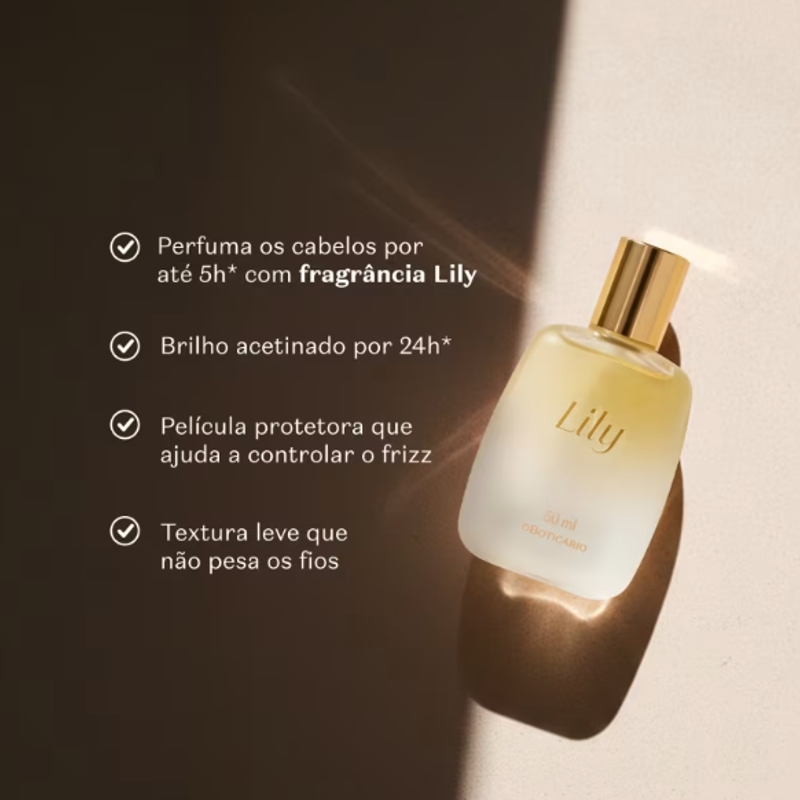 Spray Perfumado para Cabelos Hair Mist Lily 50ml - foto 2