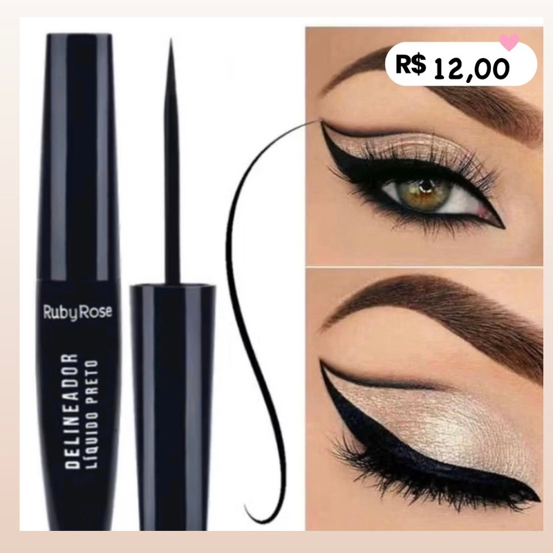 Delineador Ruby Rose Preto
