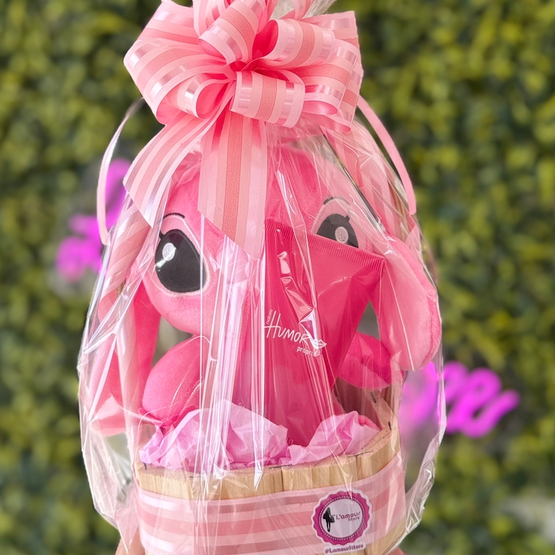 CESTA STITCH ROSA