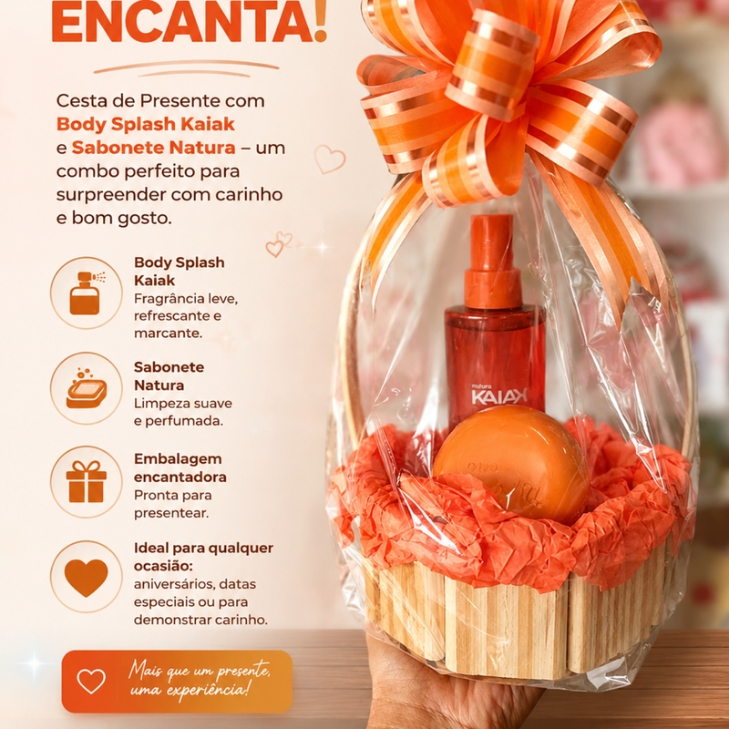 Cesta Kaiak Body Splash + Sabonete