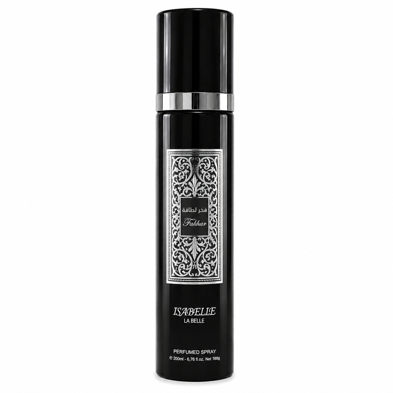 Body Splash Árabe Fakar Black 300ml Isabelle la Belle