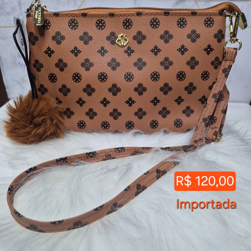 BOLSA VICTTORIA DESIGNE MARROM