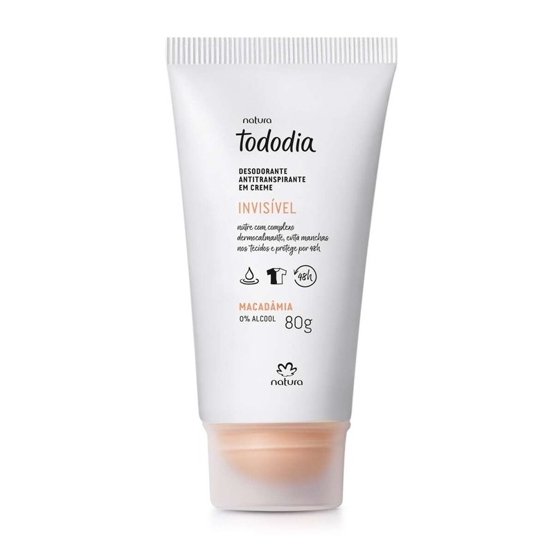 Desodorante Antitranspirante em Creme Tododia Macadâmia - 80 g