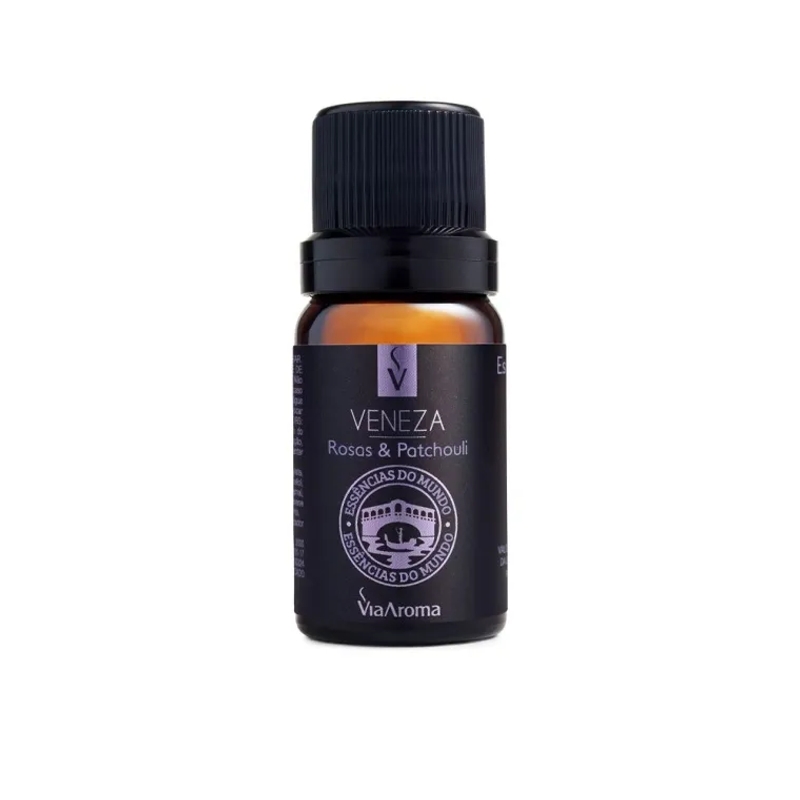 Essência Veneza Rosas & Patchouli Linha Mundo Via Aroma - 10ml
