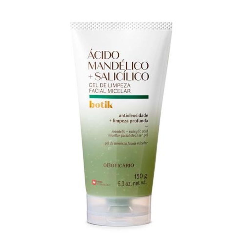 Gel De Limpeza Facial Micelar Ácido Mandélico + Salicílico Botik 150G