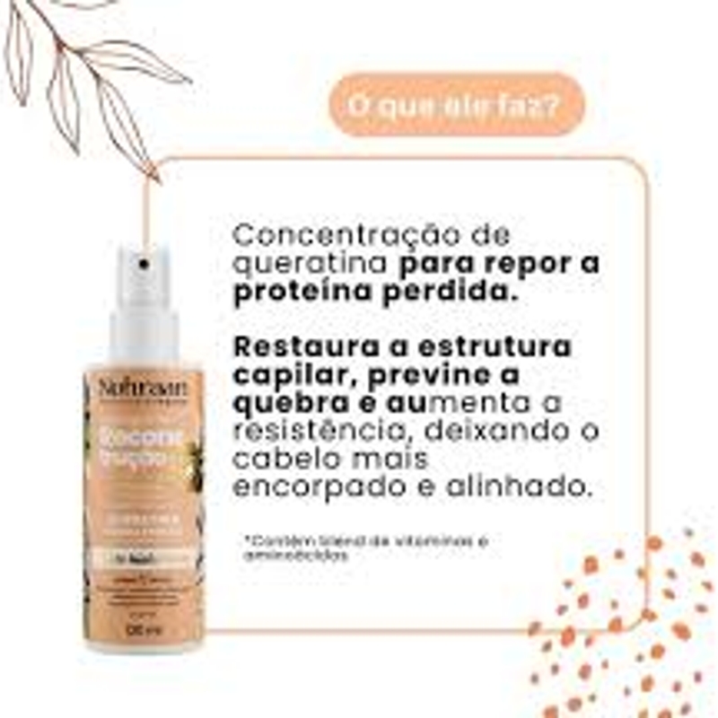 Fluido Queratina Liquida Reconstrução Nohraan - 120ml