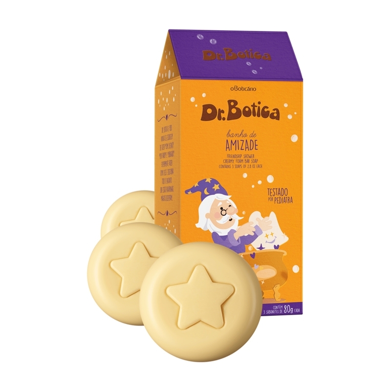 Sabonete Barra Trio Dr. Botica Banho De Amizade 80G Cada