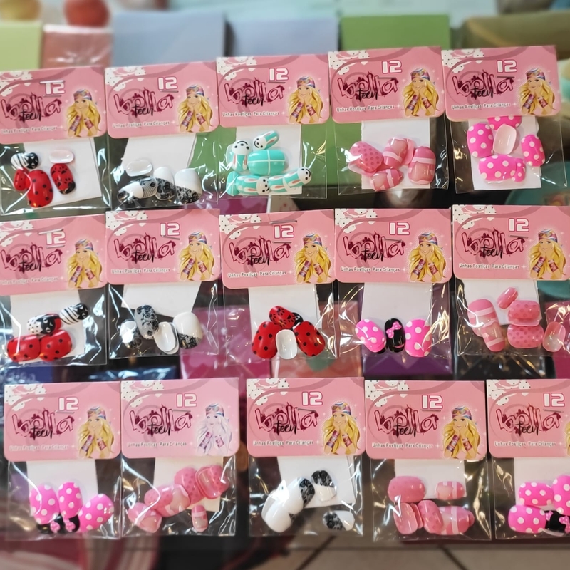 Unhas Postiças para Crianças Bella Teen 12