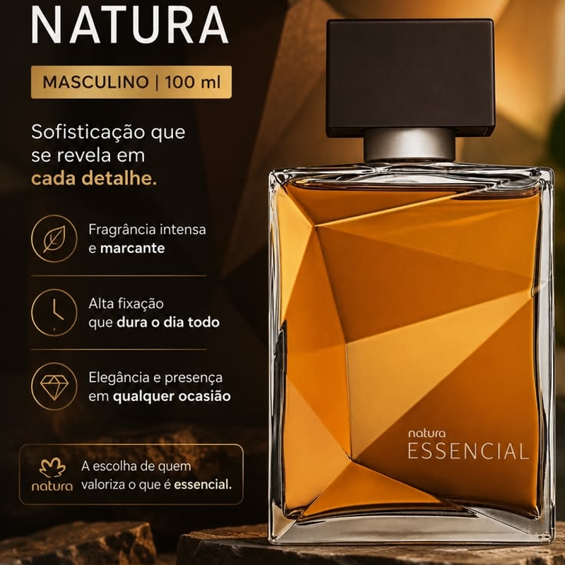 Deo parfum essencial masculino - 100 ml