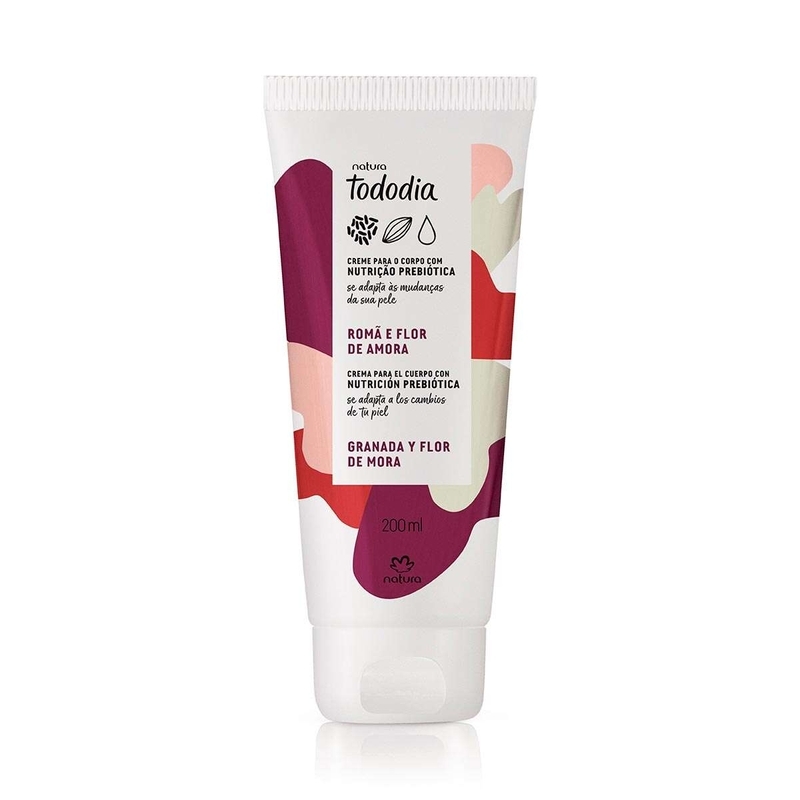 Creme Desodorante Nutritivo Para o Corpo Tododia Romã e Flor de Amora