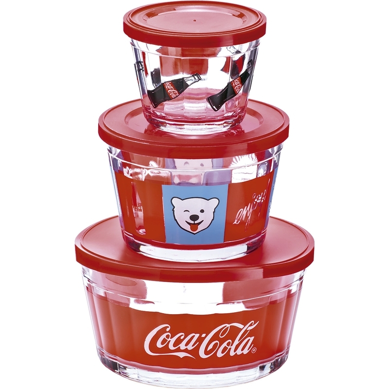 Kit 3 Potes Coca-Cola
