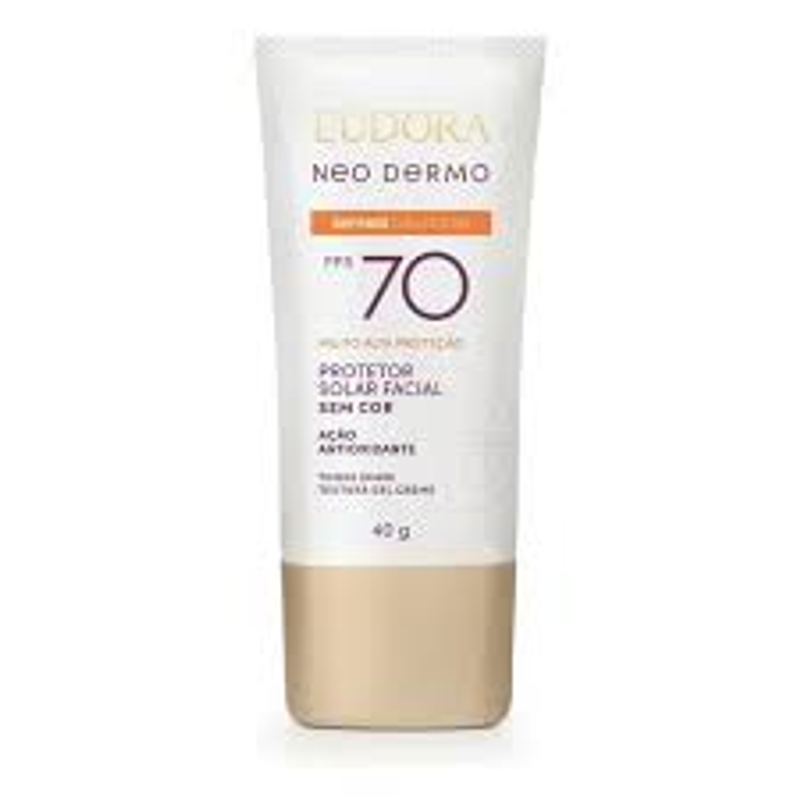 Protetor Solar Facial Sem Cor Eudora Neo Dermo - FPS 70