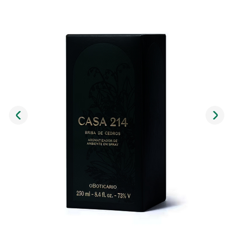 Aromatizador de Ambiente em Spray Casa 214 Brisa de Cedros 250ml - foto 4