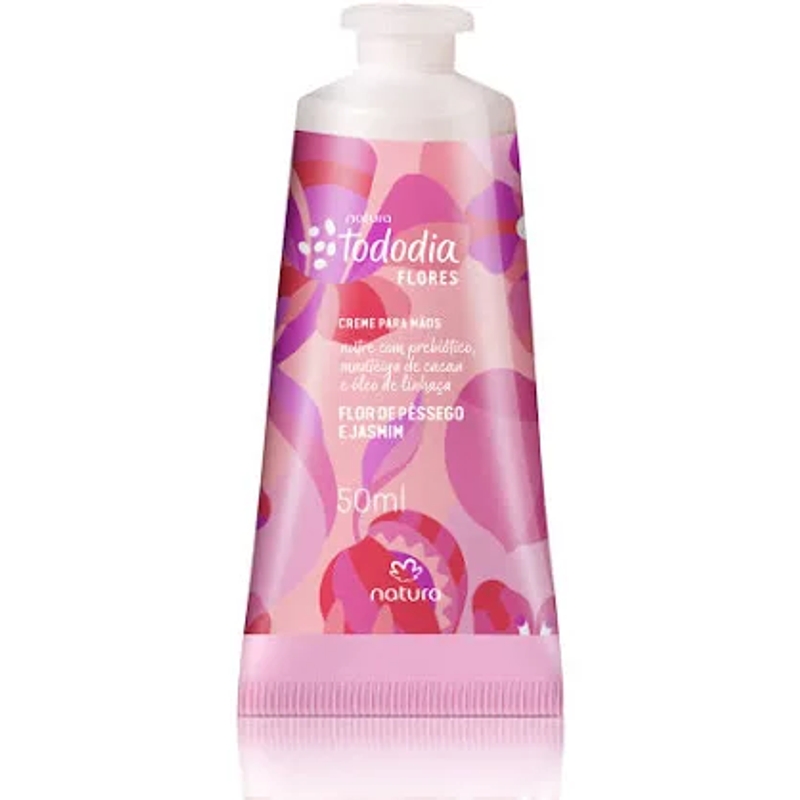 Creme para as Mãos Tododia Flores Flor de Pêssego e Jasmim