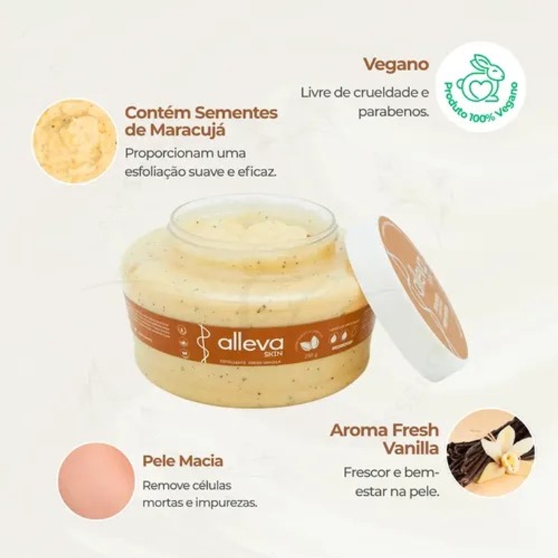 Esfoliante Corporal e facial Fresh Vanilla - 250g - foto 2