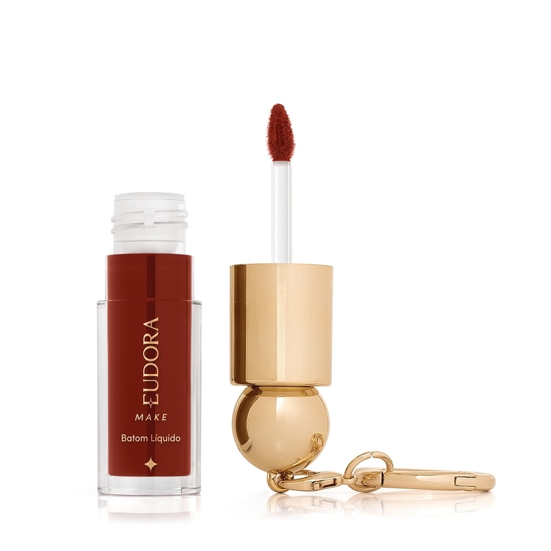 Batom Líquido Cremoso Eudora Make O Diabo Veste Prada Fashion Icon Berry 4ml