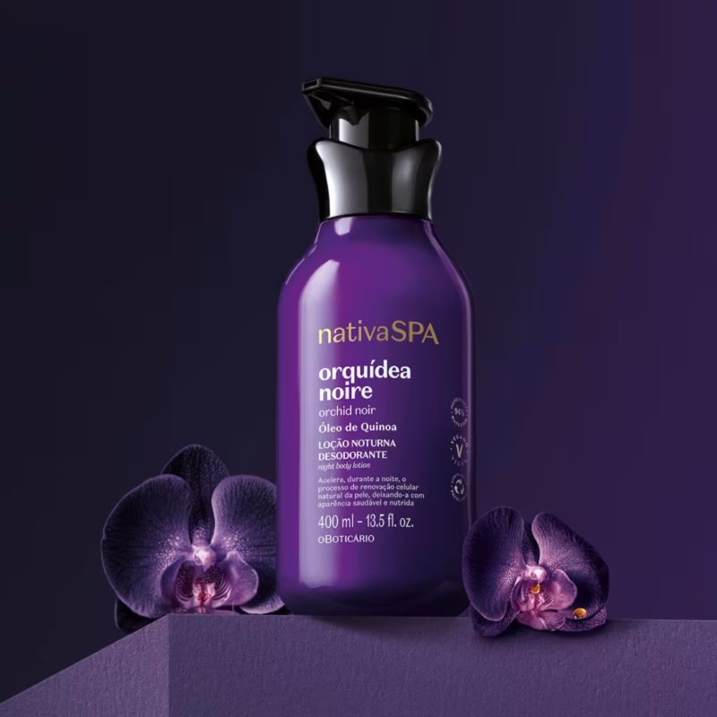 Loção Noturna Desodorante Corporal Nativa SPA Orquídea Noire 400ml - foto 2