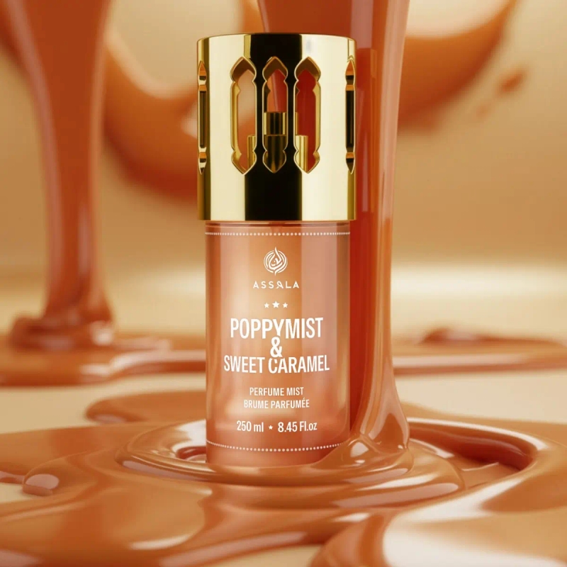 Bruma Corporal Assala Poppymist Sweet Caramel - Body Mist Feminino