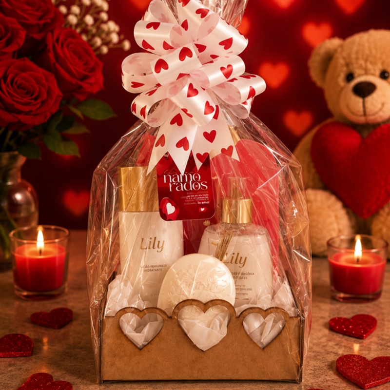 Kit Lily (Body Splash, Creme de Banho e Sabonete)