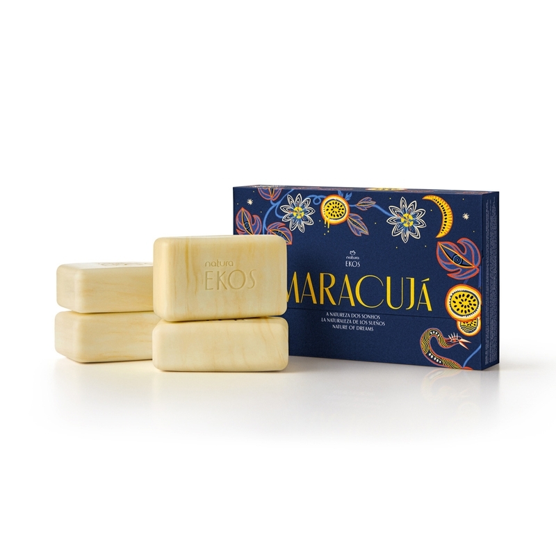 Sabonete em Barra Puro Vegetal Ekos Maracujá Natureza dos Sonhos (1 caixa) - 4 un de 100 g