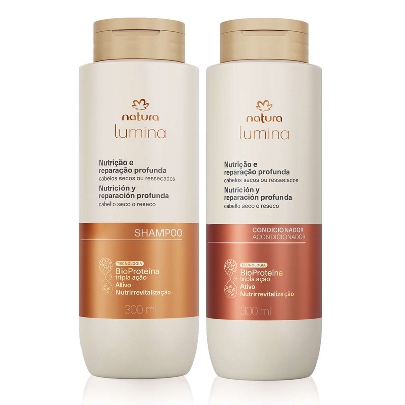 Kit shampoo e condicionador nutrição e reparação