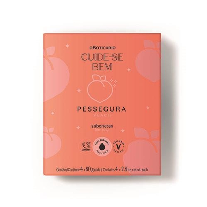Sabonete Em Barra Pessegura 4X80G