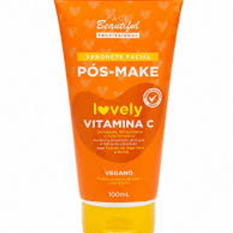 Sabonete Facial Pós-Make Vitamina C Face Beautiful - 100ml