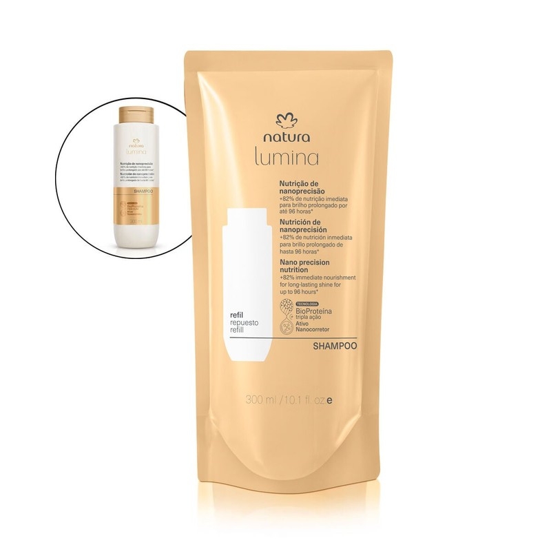 Refil Shampoo Lumina Nutrição de Nanoprecisão 300ml