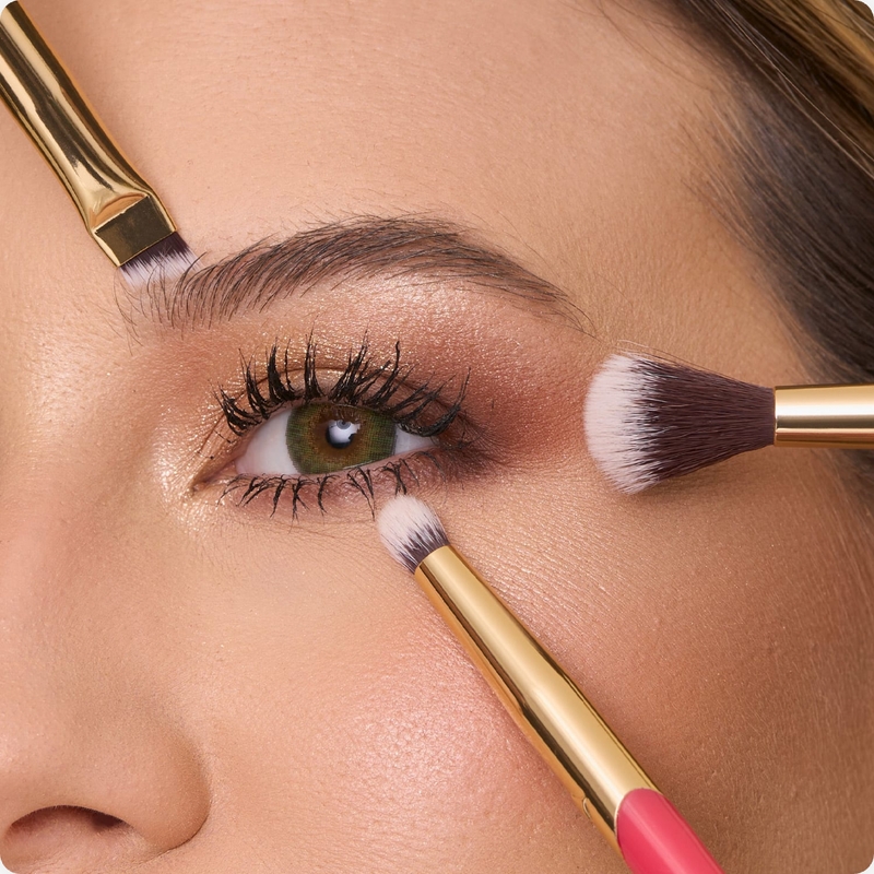 Kit Pincéis para Olhos Secret Pink Niina Secrets - foto 3