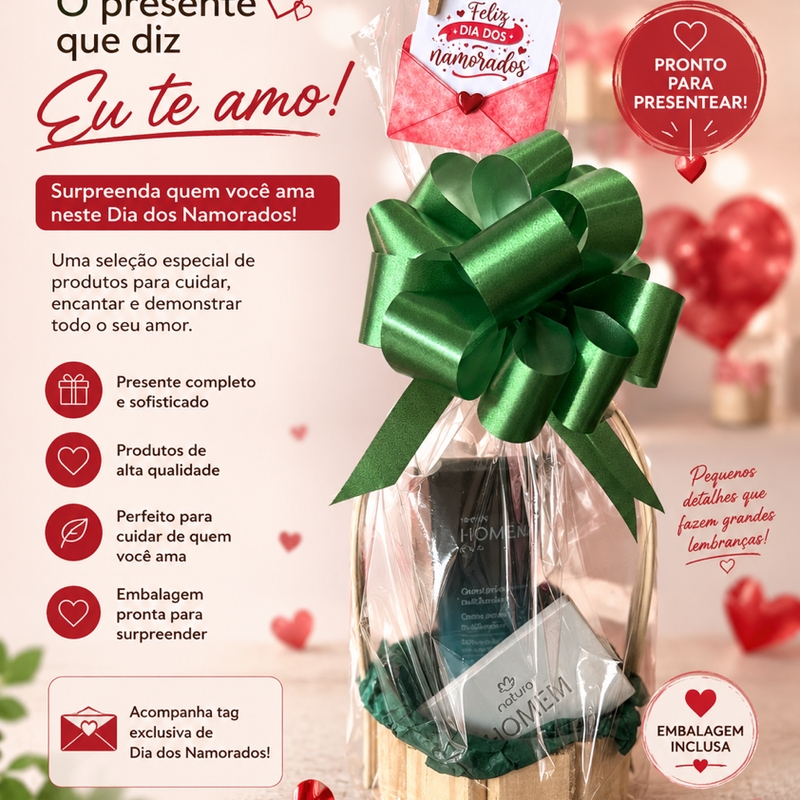 Cesta Homem Elo Creme Pré E Pós Barba + Sabonete Em Barra
