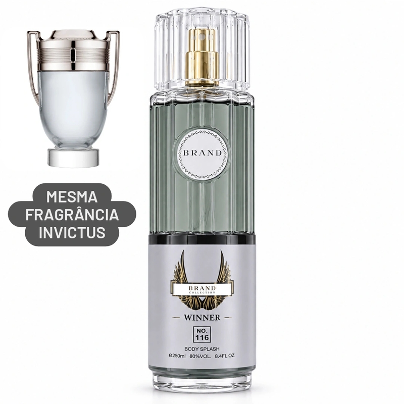 Body Splash Brand Collection Invictus 250ml AROMÁTICO AQUÁTICO AMADEIRADO