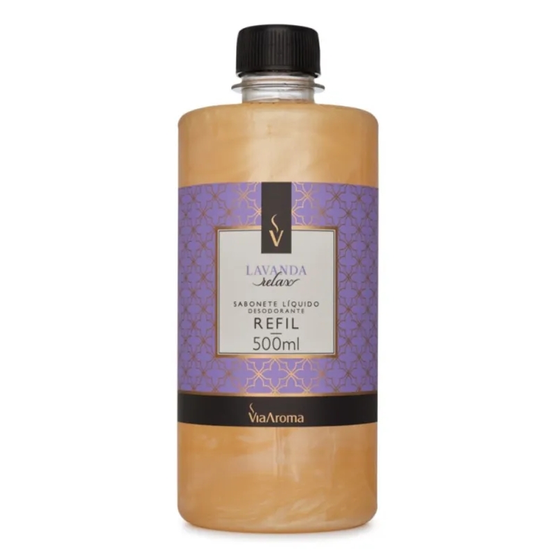 Refil Sabonete Líquido Desodorante Lavanda Via Aroma - 500ml