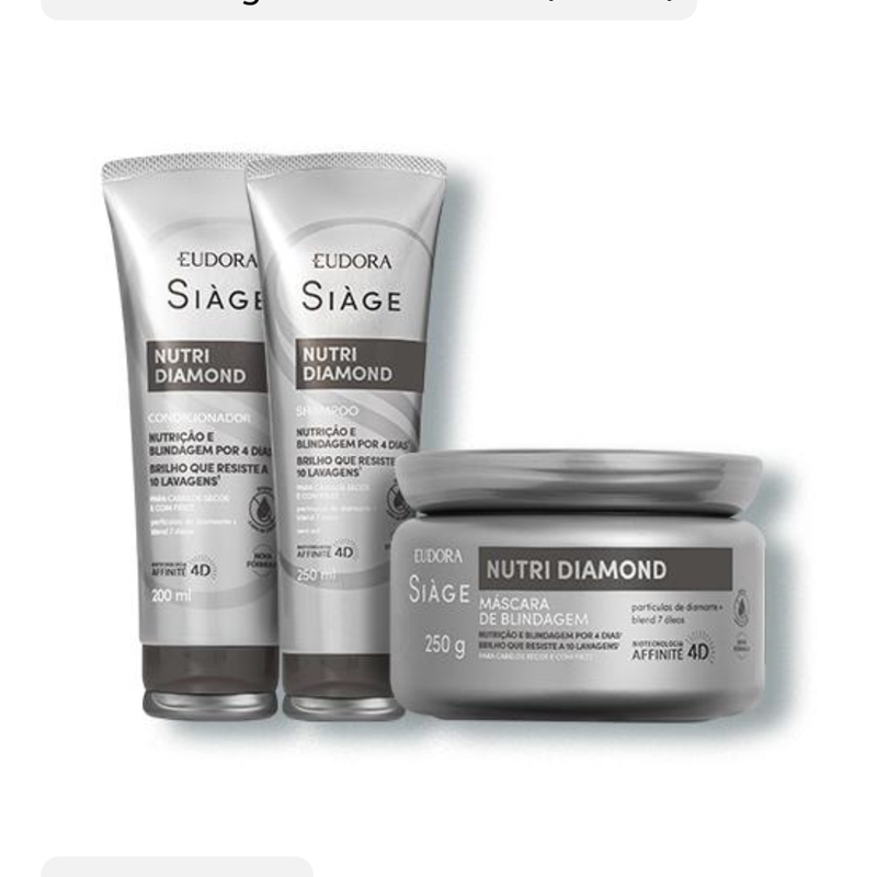 Combo Siàge Nutri Diamond (3 Itens(