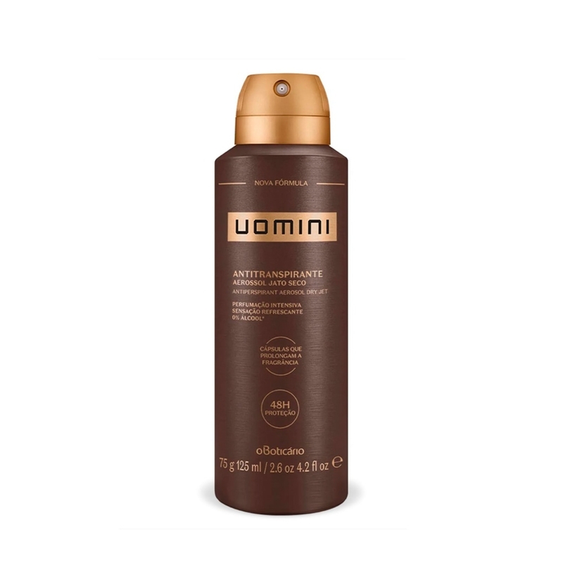 Desodorante Antitranspirante Aerossol Uomini 75G/125Ml