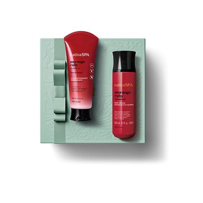 Combo Nativa SPA Morango Ruby - Body Splash + Hidratante