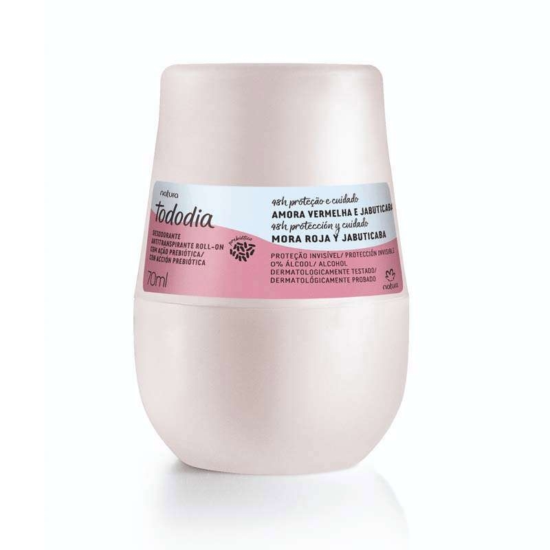 Desodorante Antitranspirante Roll-on Tododia Amora Vermelha e Jabuticaba - 70 ml