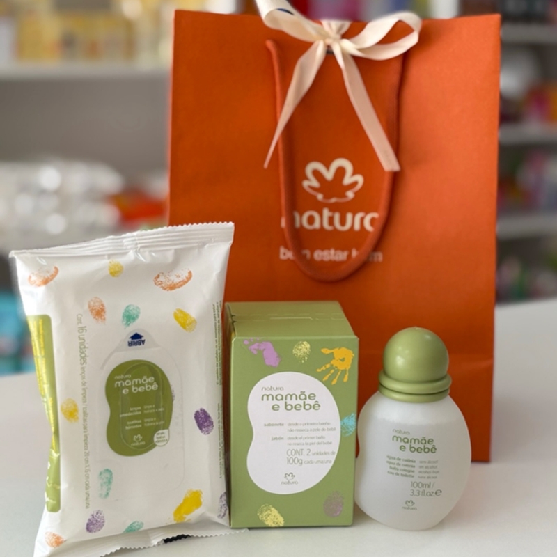 Presente natura mamãe e bebê