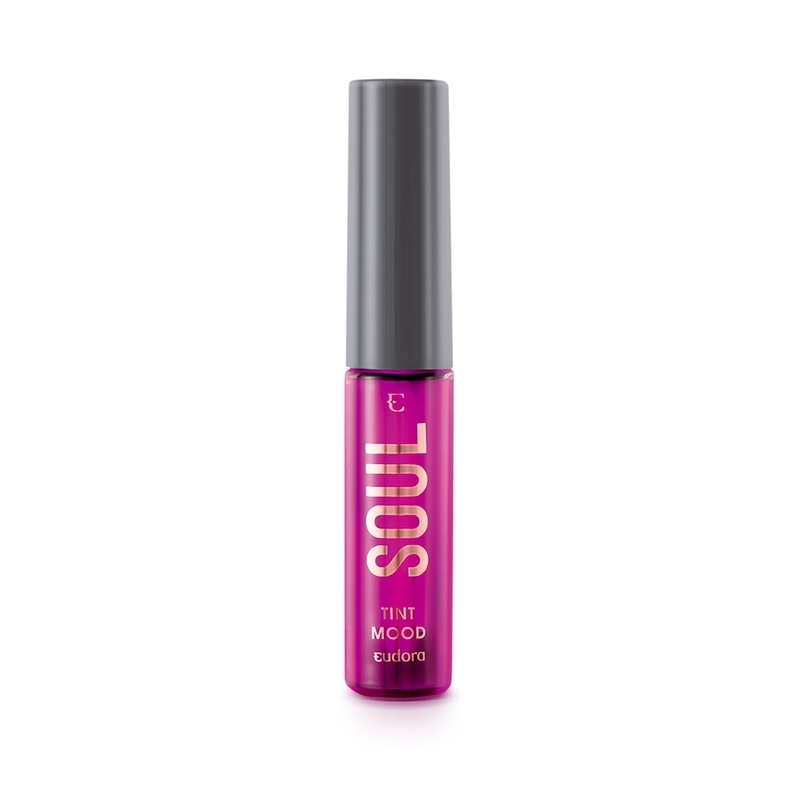 Batom Líquido Rosado Energy Eudora Make Tint Mood 5,5ml