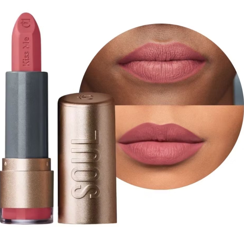 Batom Matte Rose Único Kiss Me 3,7g