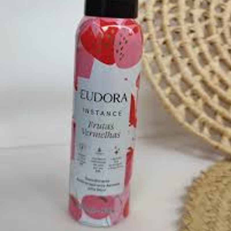 Desod. Antitranspirante Aerosol Jato Seco Eudora Instance - Frutas Vermelhas 150ml