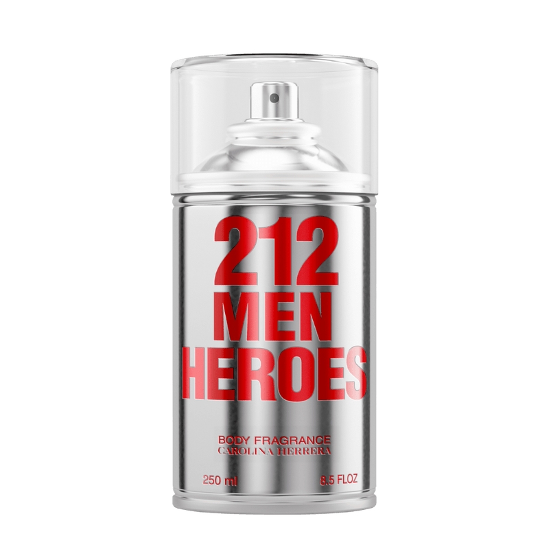 212 Men Heroes Carolina Herrera - Body Spray 250ml - foto 2