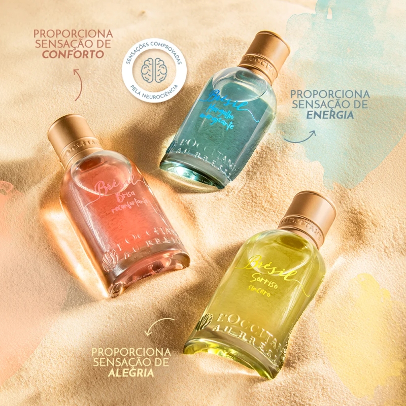 Kit Brésil Pé na Areia - Eau de Toilette 3un x 30ml - foto 3
