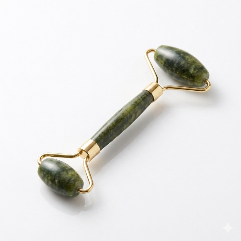 Massageador facial roller jade